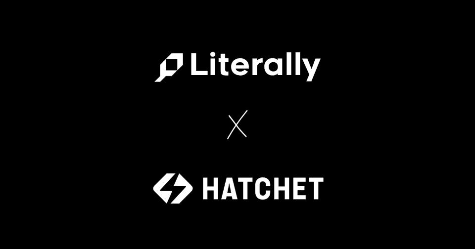 Literally.dev and Hatchet logos