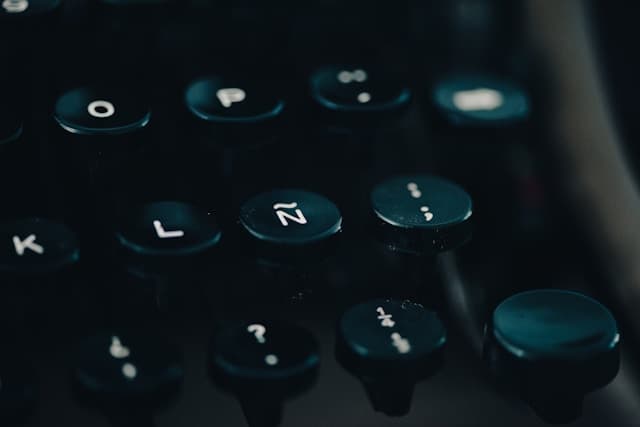 typewriter keys
